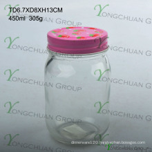 High Quality 16oz Drinking Glass Mason Jar with Strawberry Lid and Tin Lid Wholesale